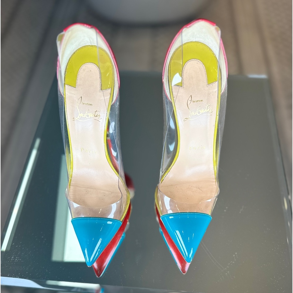 Christian Louboutin Patent Leather Tri color Size 39 - Picture 6 of 14